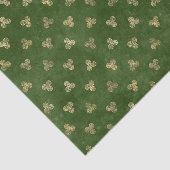 Celtic Green Gold Triple Spiral Tissuepapier (Detail)