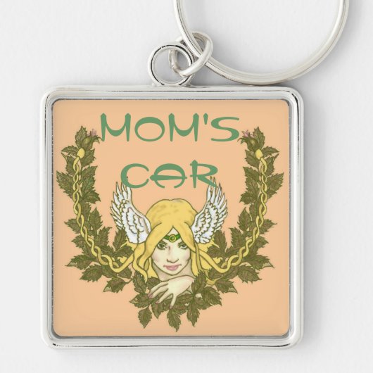 Celtic Green Lady Wreath Sleutelhanger (Voorkant)