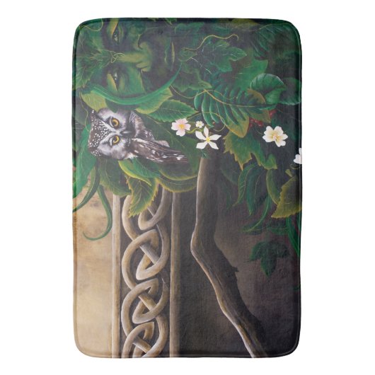 Celtic Green Man Badmat (Voorkant Verticaal)