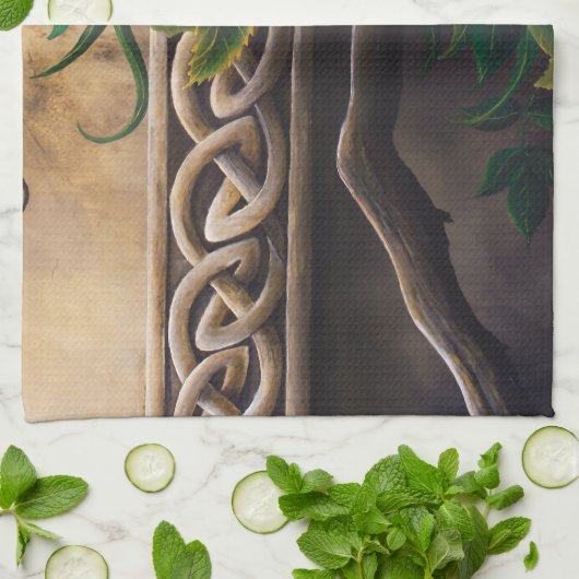 Celtic Green Man Theedoek (Gevouwen)