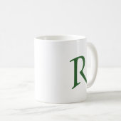 Celtic Green Monogrammed Mok (Voorkant rechts)