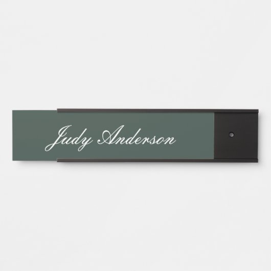 Celtic Green Professional Plain Modern Elegant Deurbordje (Voorkant)