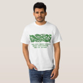 Celtic Green Snake op Irish Festival Light T-Shirt (Voorkant volledig)