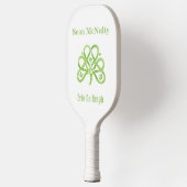 Celtic Green Waterverf Shamrock CUSTOM Pickleball Paddle (Links)