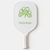 Celtic Green Waterverf Shamrock Pickleball Paddle (Voorkant)