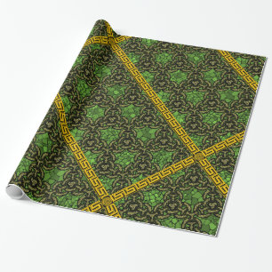 Celtic Green Wrapping paper Cadeaupapier