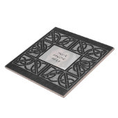 "Celtic Grey Stone" Foto Lijst keramische tegel Tegeltje (Zijkant)