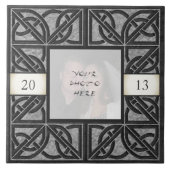 "Celtic Grey Stone" Foto Lijst Tile Tegeltje (Voorkant)