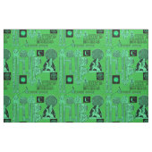 Celtic Griffin en Kells Emerald Green Stof (Fat Quarter)