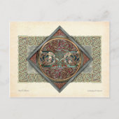 Celtic Griffins Design Briefkaart (Voorkant)