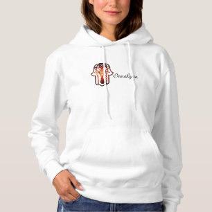 Celtic Hamsa Hand (Oranje/rood) Hoodie