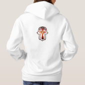 Celtic Hamsa Hand (Oranje/rood) Hoodie (Achterkant)
