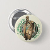 Celtic Harp Button (Voorkant /achterkant)