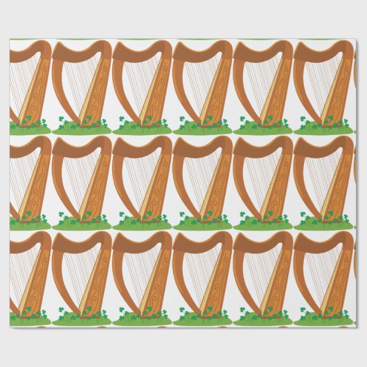 Celtic Harp Cadeaupapier (Vlak)