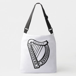 Celtic Harp Crossbody Canvas tas