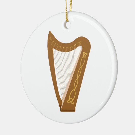 Celtic Harp Keramisch Ornament (Links)