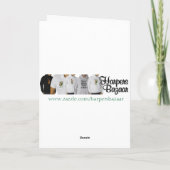 Celtic Harp kerstkaart Feestdagen Kaart (Achterkant)