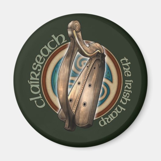 Celtic Harp Magnet (Voorkant)