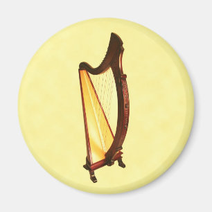 Celtic Harp Magnet