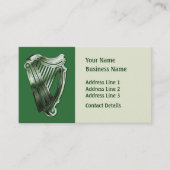 Celtic Harp Music Theme Bladwijzer of Visitekaartj Visitekaartje (Voorkant)