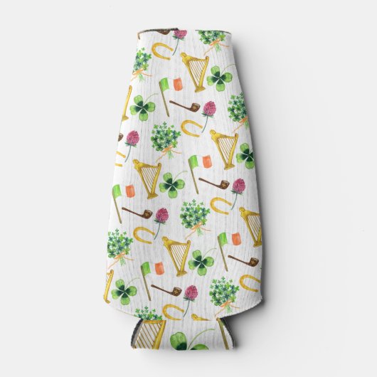 Celtic Harp St. Patrick's Day Pattern Flesjeskoeler (Voorkant)