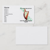 Celtic Harp Visitekaartje (Voorkant / Achterkant)