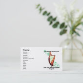 Celtic Harp Visitekaartje (Staand voorkant)