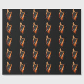 Celtic Harp Wrapping Paper Cadeaupapier (Vlak)