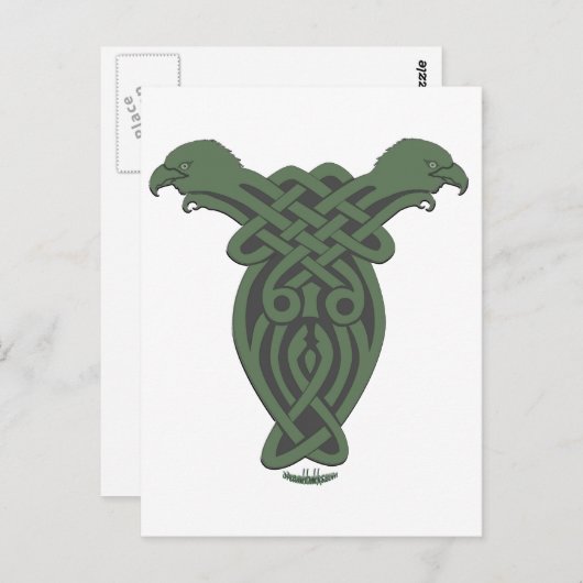 Celtic Hawk Briefkaart (Voorkant / Achterkant)