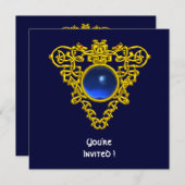 CELTIC HEART blue saffier Kaart (Voorkant / Achterkant)