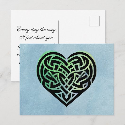 Celtic Heart Briefkaart (Voorkant / Achterkant)