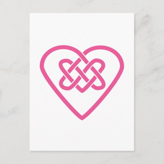 Celtic Heart Briefkaart - Witte achtergrond (Voorkant)