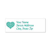 Celtic Heart Design Address Zelfinktende Stempel (Design)