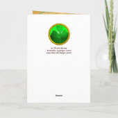 CELTIC HEART / een oud Iers zinloos perkament Feestdagen Kaart (Achterkant)