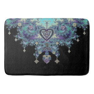 Celtic Heart Fractal Tapestry Badmat