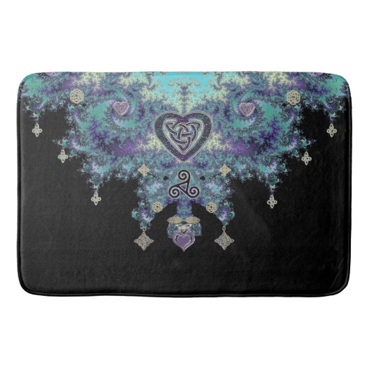 Celtic Heart Fractal Tapestry Badmat (Voorkant)
