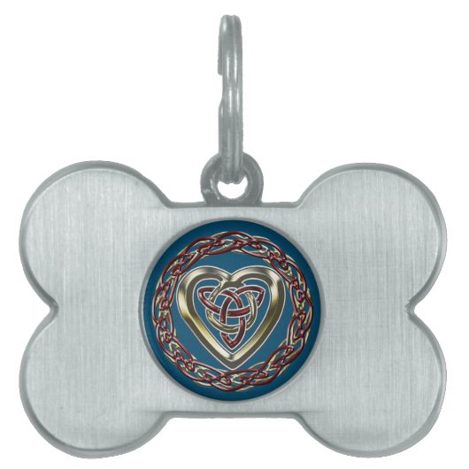 Celtic Heart Huisdieren Naamplaatje (voorkant)