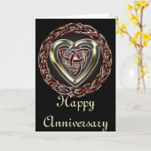 Celtic Heart Kaart (Gele Bloem)