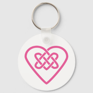 Celtic Heart Keychain - White Background