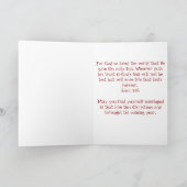 Celtic Heart, liefje! Johannes 3:16 Kerst Kaart (Binnen)