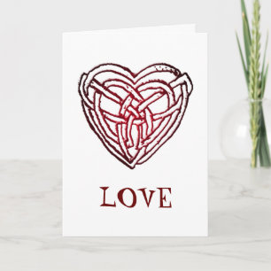 Celtic Heart, liefje! Johannes 3:16 Kerst Kaart