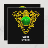 CELTIC HEART MET SHAMROCK ST PATRICK'S DAY PARTY KAART (Voorkant / Achterkant)