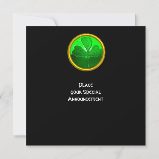 CELTIC HEART MET SHAMROCK ST PATRICK'S DAY PARTY KAART (Achterkant)
