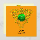CELTIC HEART MET SHAMROCK ST PATRICK'S DAY PARTY KAART (Voorkant / Achterkant)