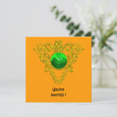 CELTIC HEART MET SHAMROCK ST PATRICK'S DAY PARTY KAART (Staand voorkant)