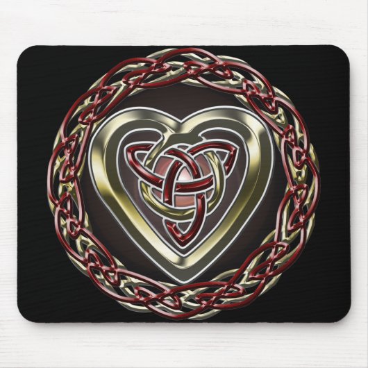 Celtic Heart Mousepad Muismat (Voorkant)