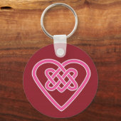 Celtic Heart Red Sleutelhanger (Voorkant)