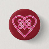 Celtic Heart Round Button (Voorkant)