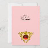 CELTIC HEART roze Kaart (Achterkant)