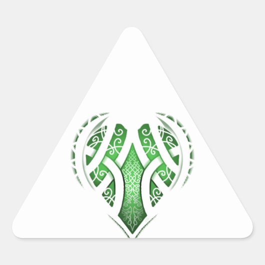 Celtic Heart Tattoo Design Sticker (Voorkant)